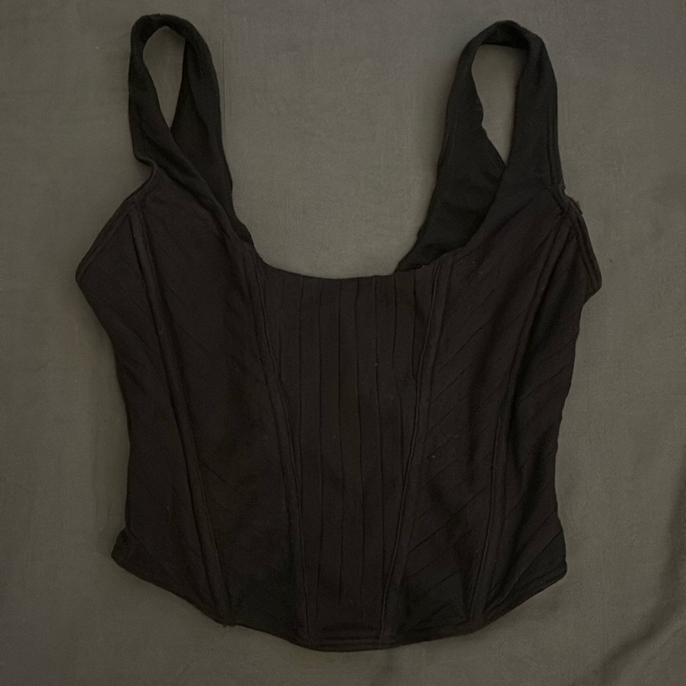 No Boundaries Corset Black Top